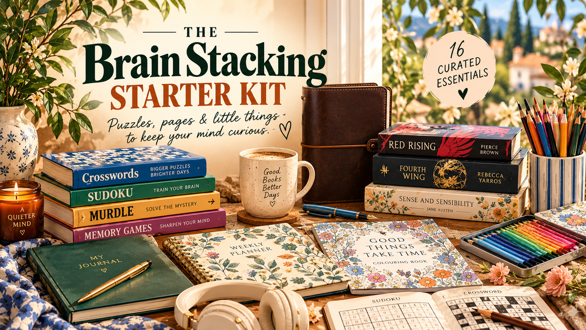 The Brain Stacking Starter Kit: Puzzles, Pages & Creative Hobbies for Your Offline Era