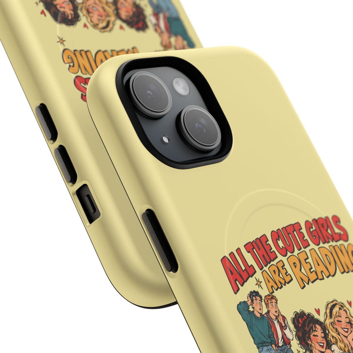 All The Cute Girls Are Reading | Retro Comic, Bookish Phone Case
