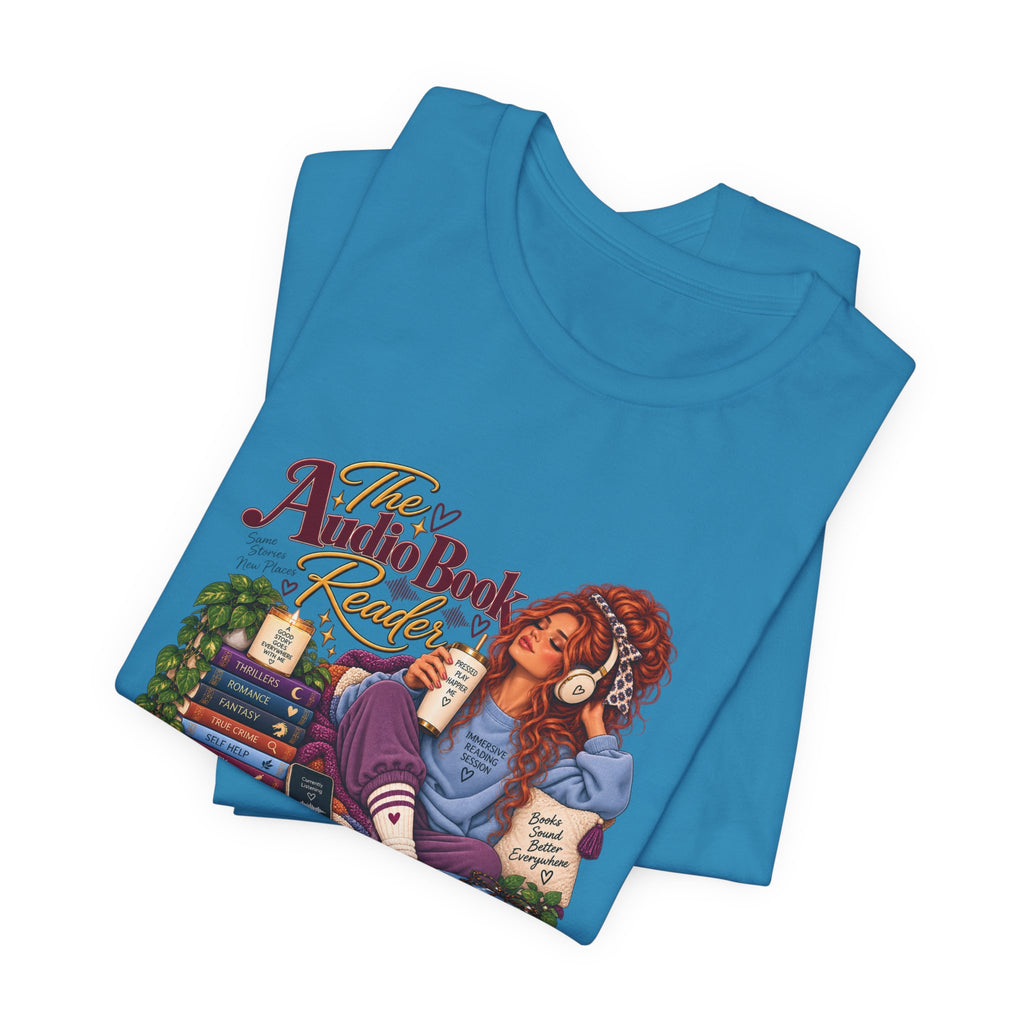 The Audiobook Reader Tee | Booklover and Audiobooks Fan, Graphic Tshirt