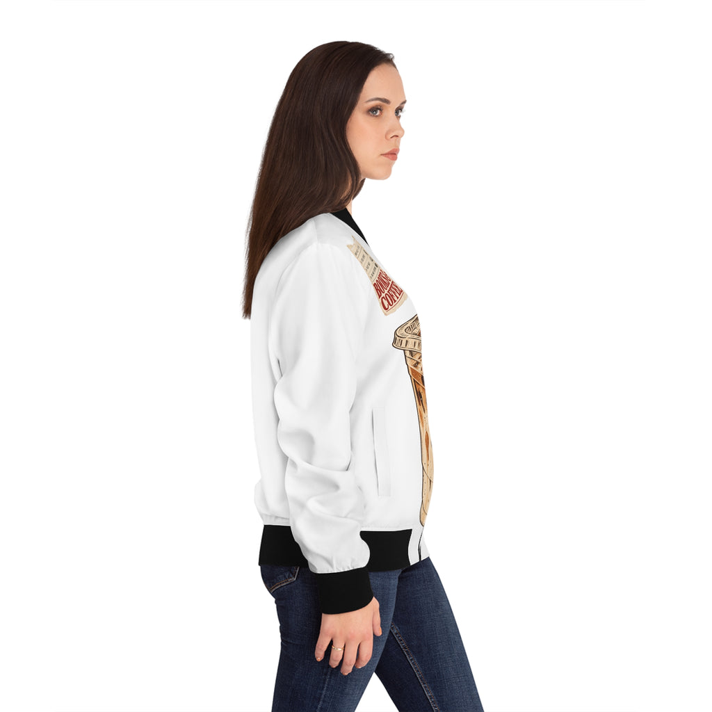 Books and Coffee Bomber Jacket