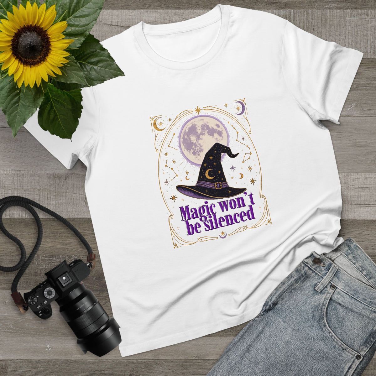 Magic Won’t Be Silenced Tee | Moon, Stars, Celestial Design