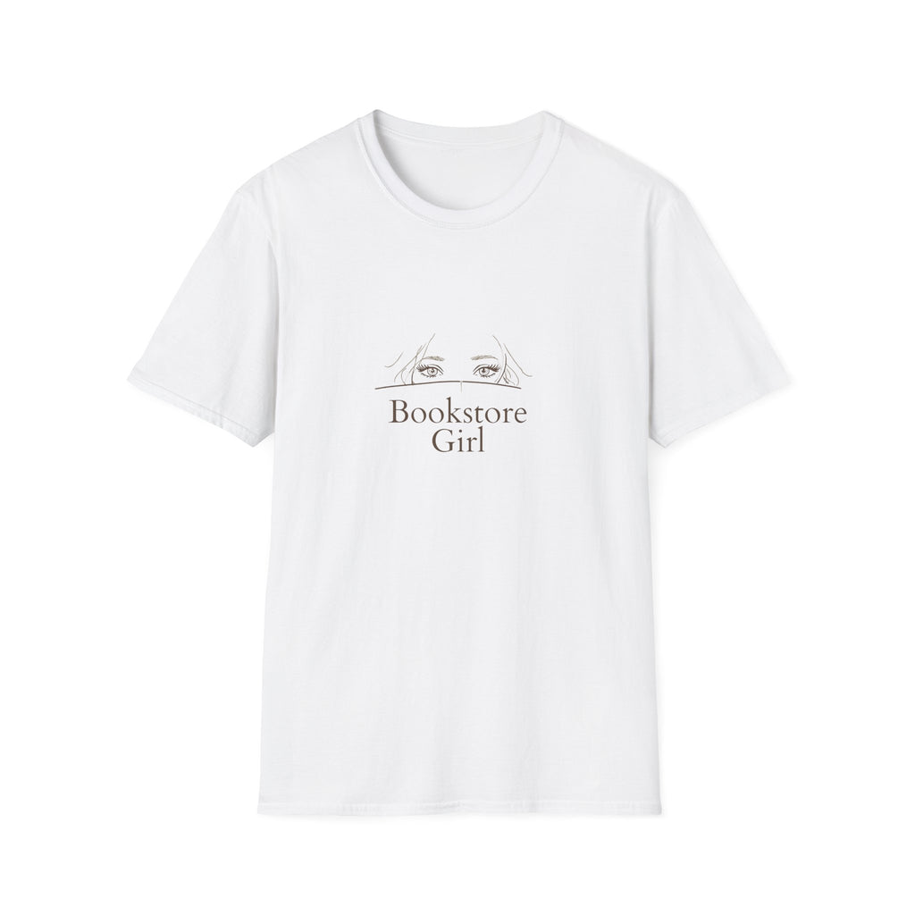 Bookstore Girl T-Shirt — Minimalist Reading Tee for Book Lovers