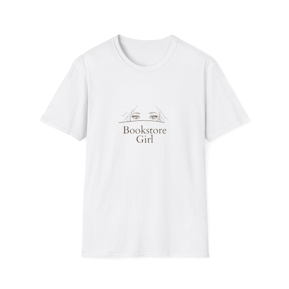 Bookstore Girl T-Shirt — Minimalist Reading Tee for Book Lovers