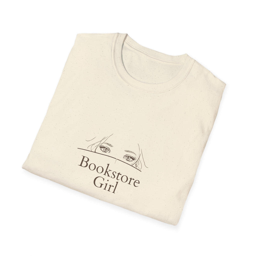 Bookstore Girl T-Shirt — Minimalist Reading Tee for Book Lovers