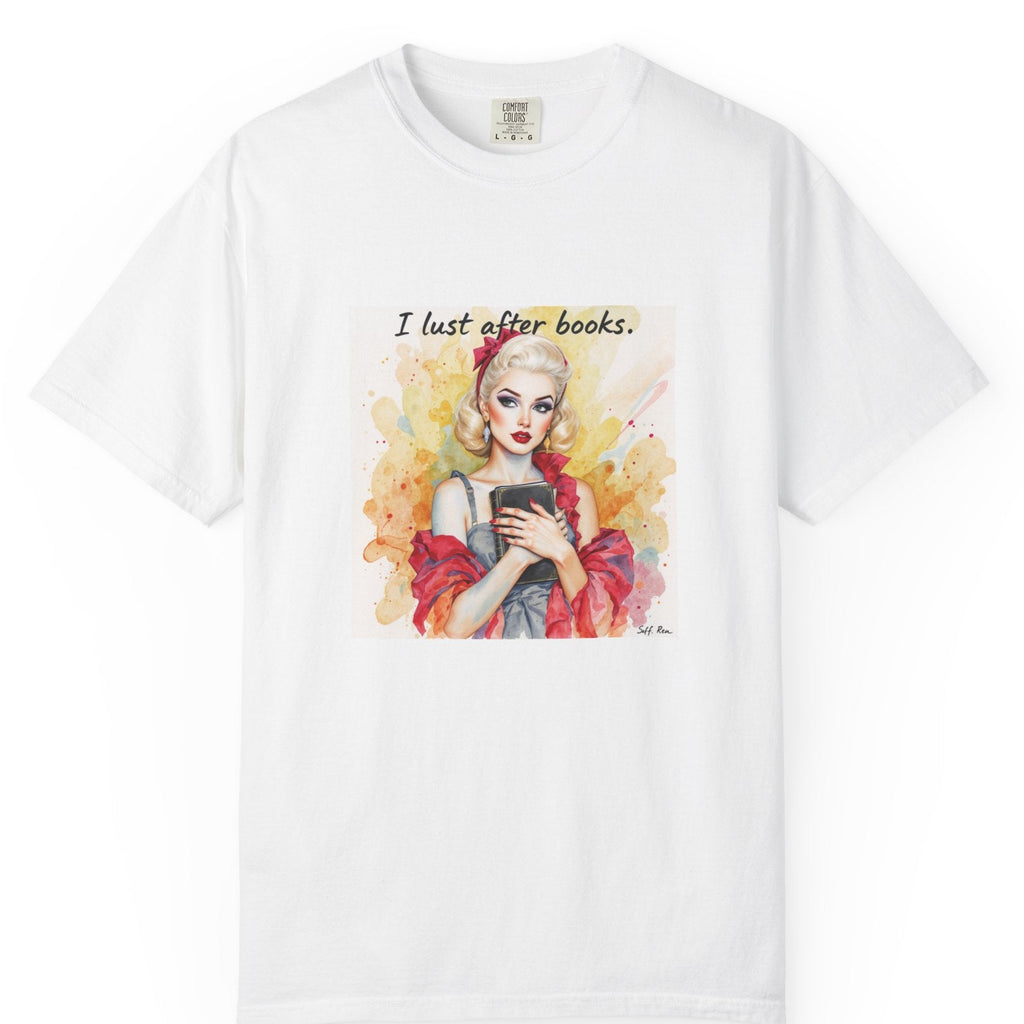 I Lust After Books - Watercolour Tee