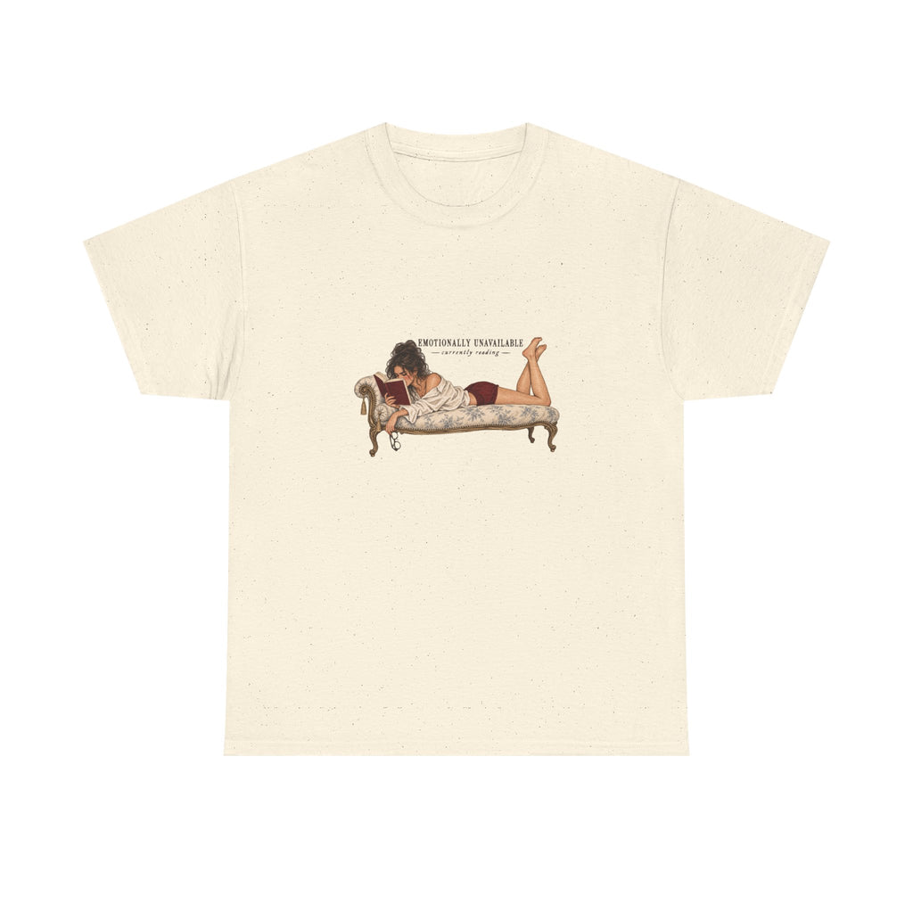 Emotionally Invested Reading Tee | Vintage Boudoir Art