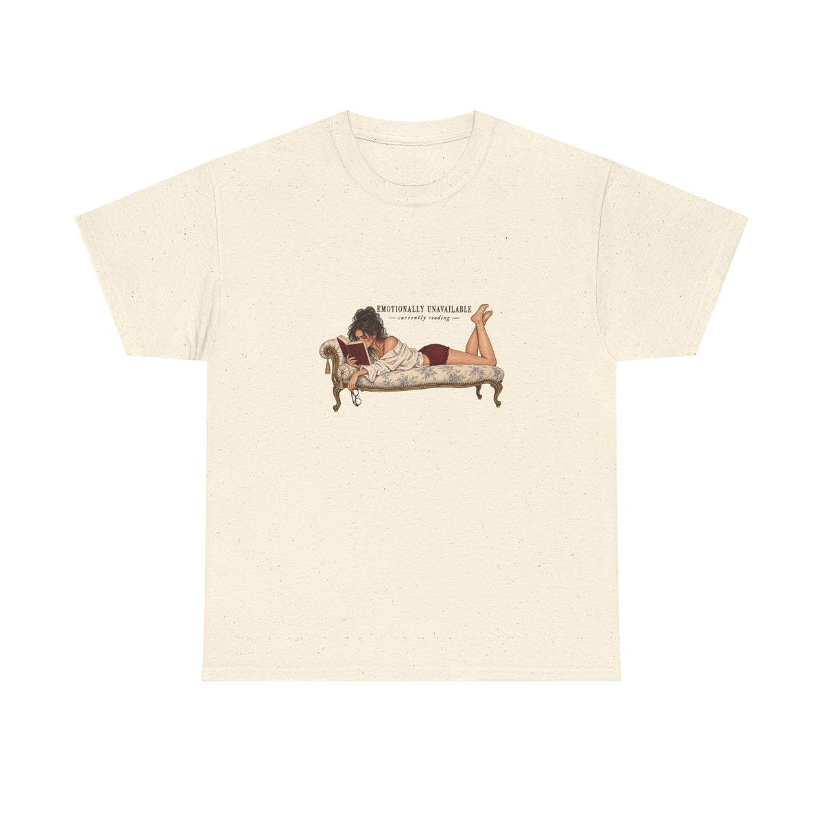 Emotionally Invested Reading Tee | Vintage Boudoir Art
