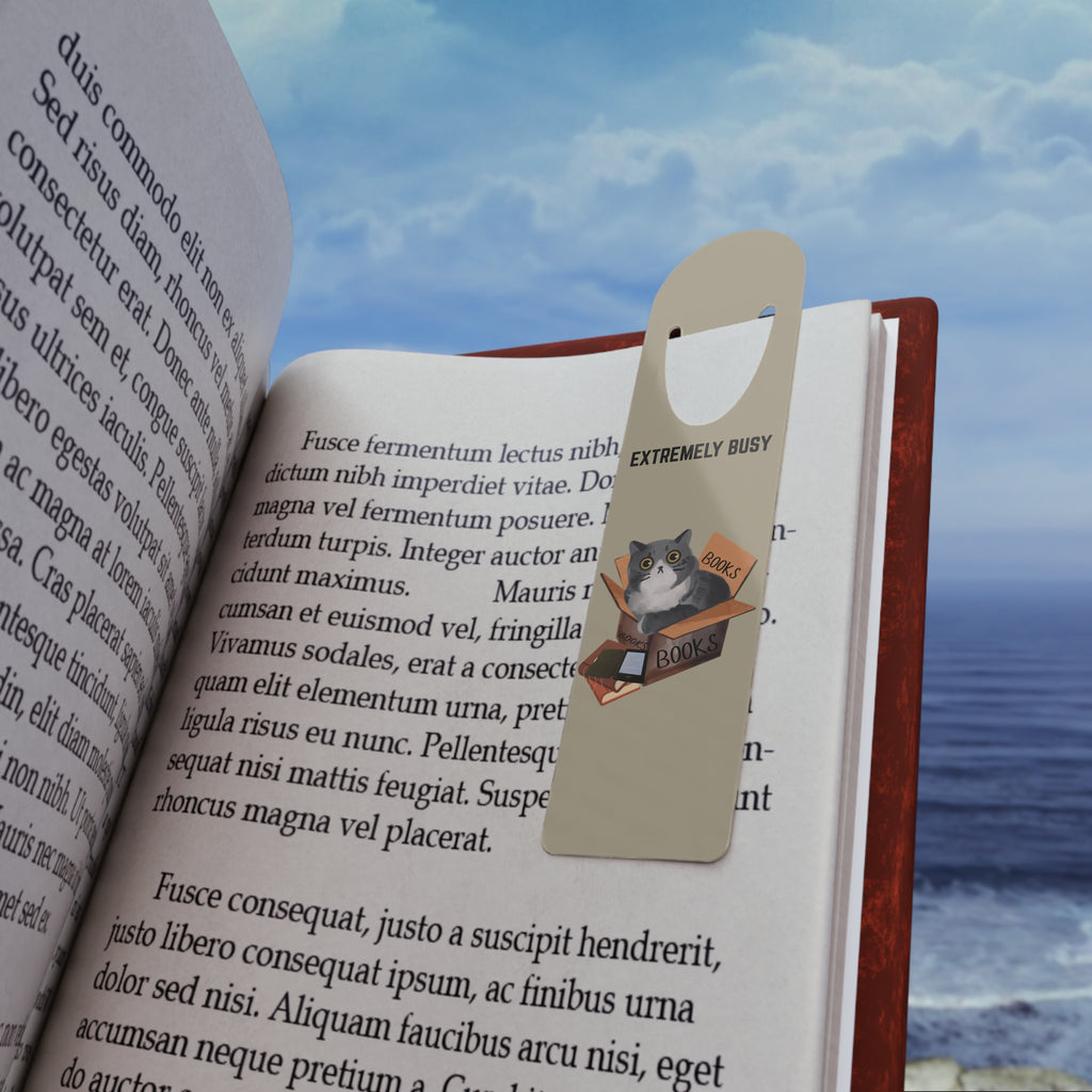 Extremely Busy | Funny Cat Bookmark