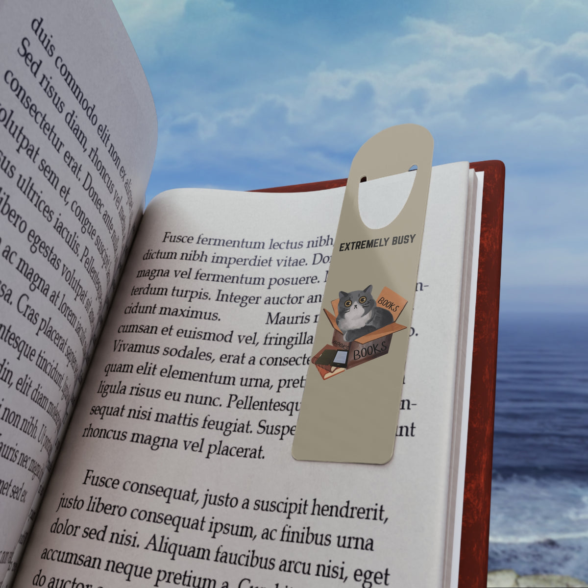 Extremely Busy | Funny Cat Bookmark