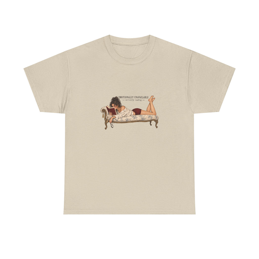 Emotionally Invested Reading Tee | Vintage Boudoir Art