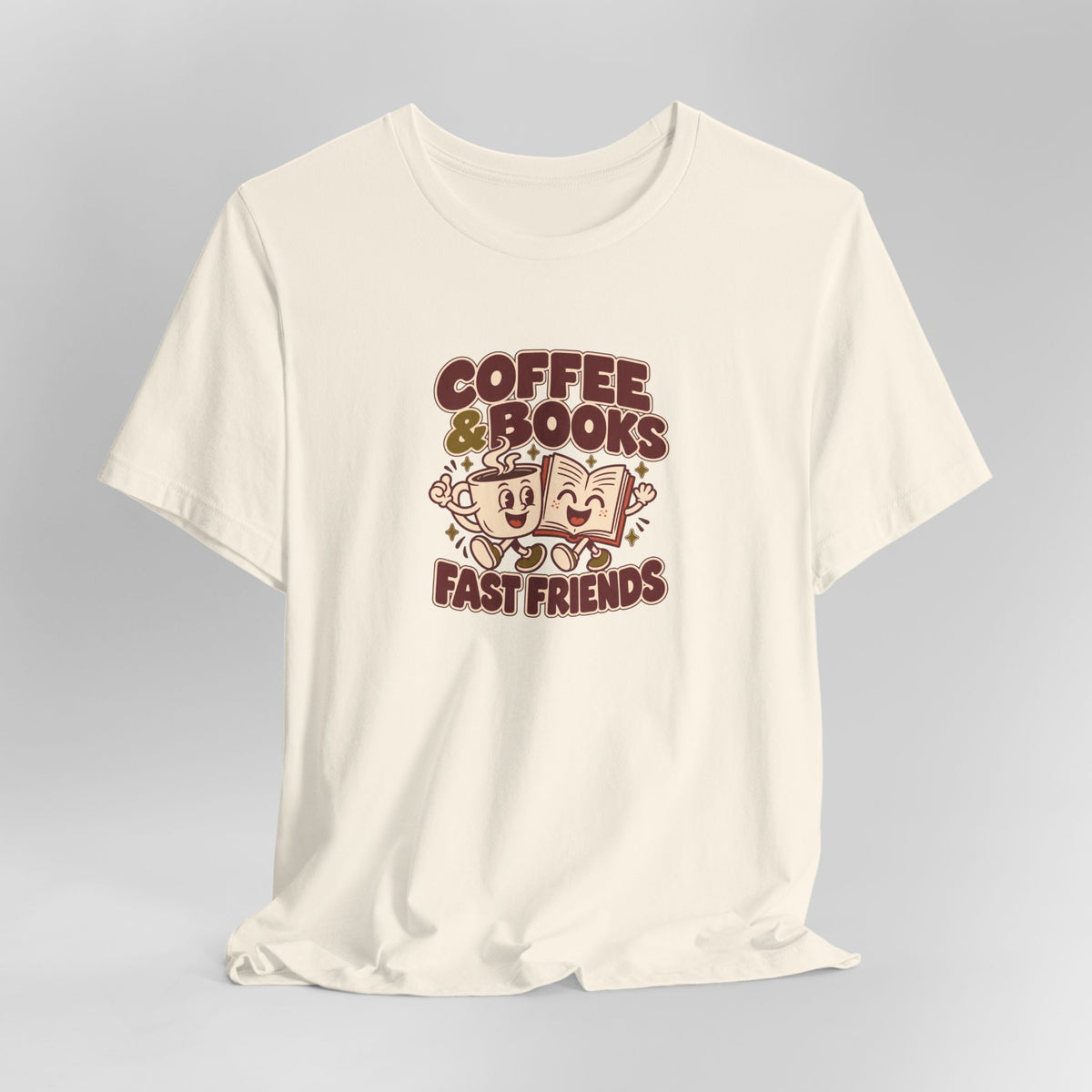 Coffee & Books Tee | Readers Illustration T Shirt