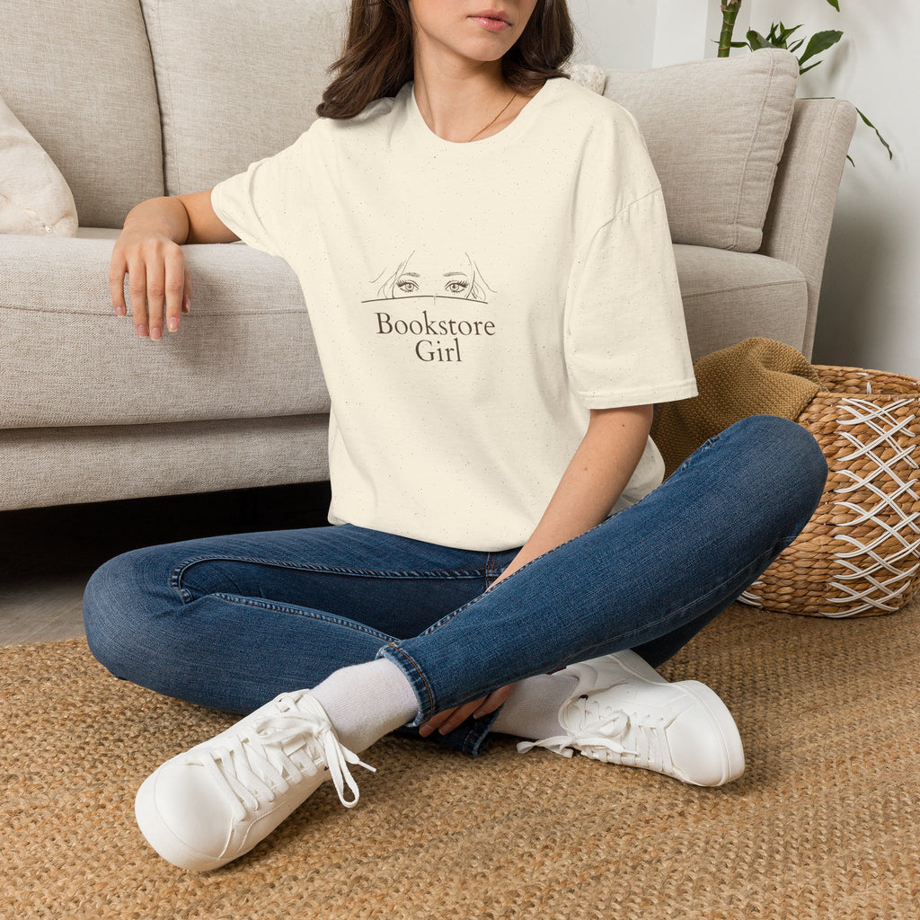 Bookstore Girl T-Shirt — Minimalist Reading Tee for Book Lovers