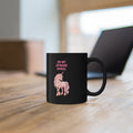 On My Upward Spiral Unicorn Mug | Black Ceramic Coffee Cup