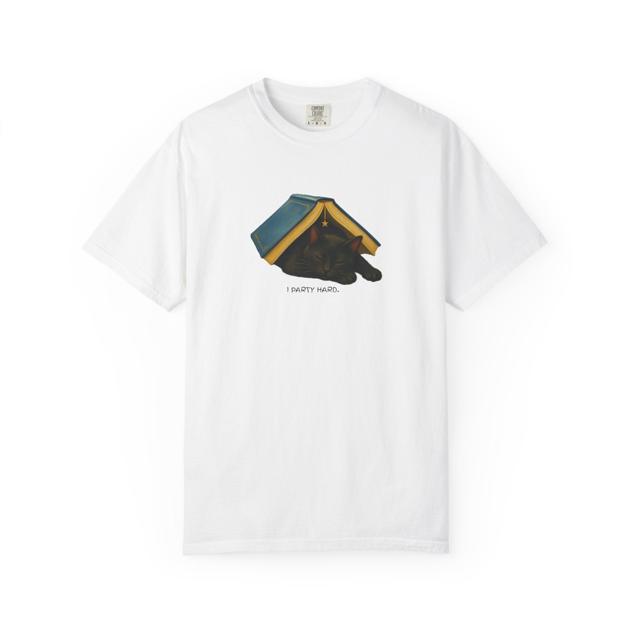 Funny Bookish Cat T-Shirt