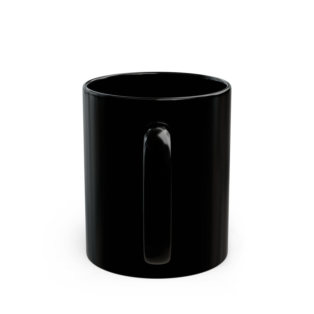 On My Upward Spiral Unicorn Mug | Black Ceramic Coffee Cup
