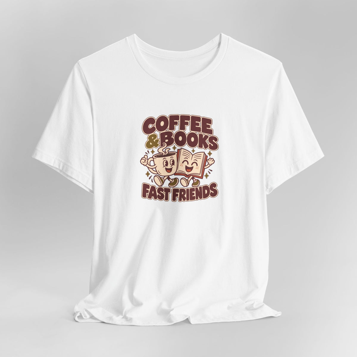 Coffee & Books Tee | Readers Illustration T Shirt