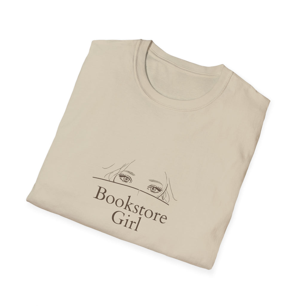 Bookstore Girl T-Shirt — Minimalist Reading Tee for Book Lovers