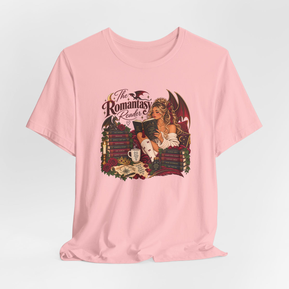 The Romantasy Reader Tee | Romance, Fantasy World Apparel
