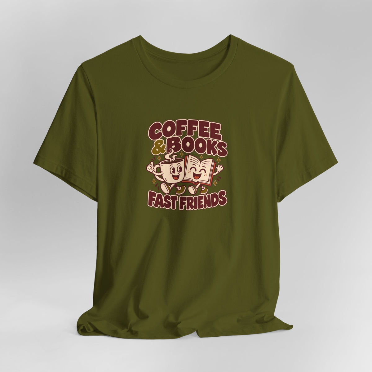 Coffee & Books Tee | Readers Illustration T Shirt