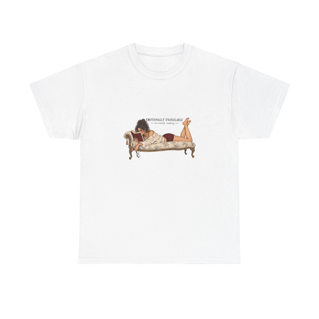Emotionally Invested Reading Tee | Vintage Boudoir Art