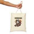 Extremely Busy Cat in Box Tote Bag | Bookish Cat Illustration