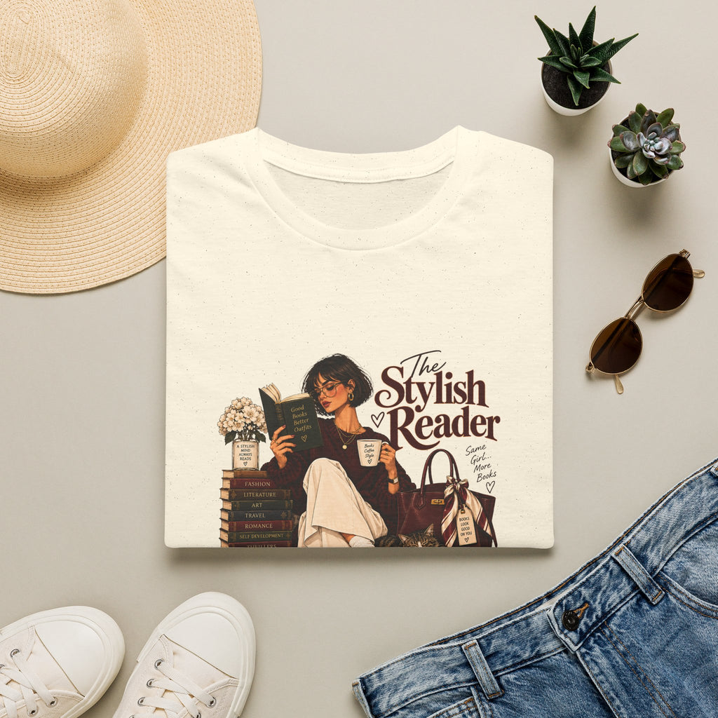 The Stylish Reader Tee | Book Lover Graphic Tshirt