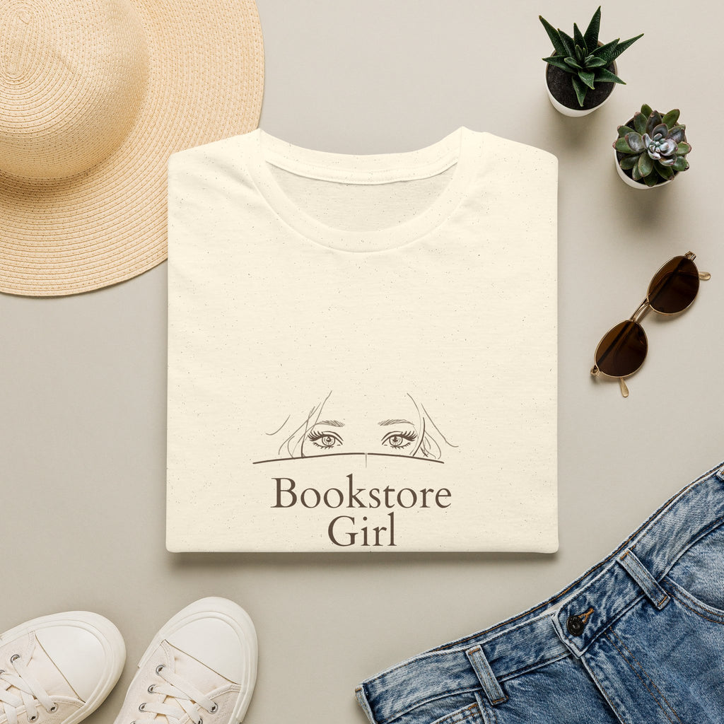 Bookstore Girl T-Shirt — Minimalist Reading Tee for Book Lovers