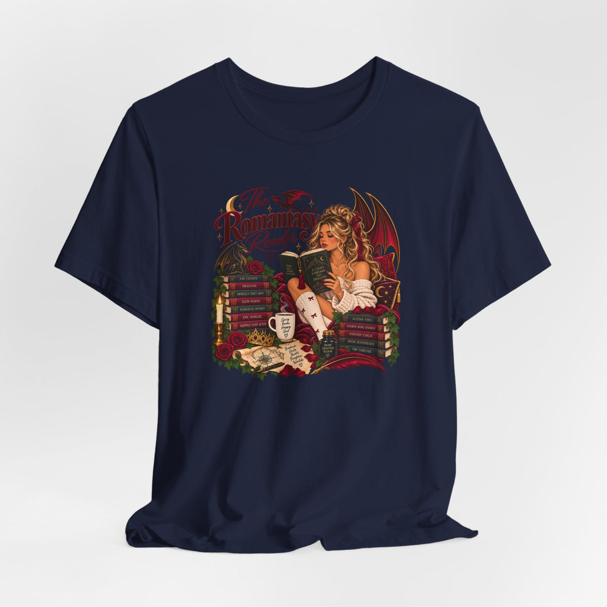 The Romantasy Reader Tee | Romance, Fantasy World Apparel