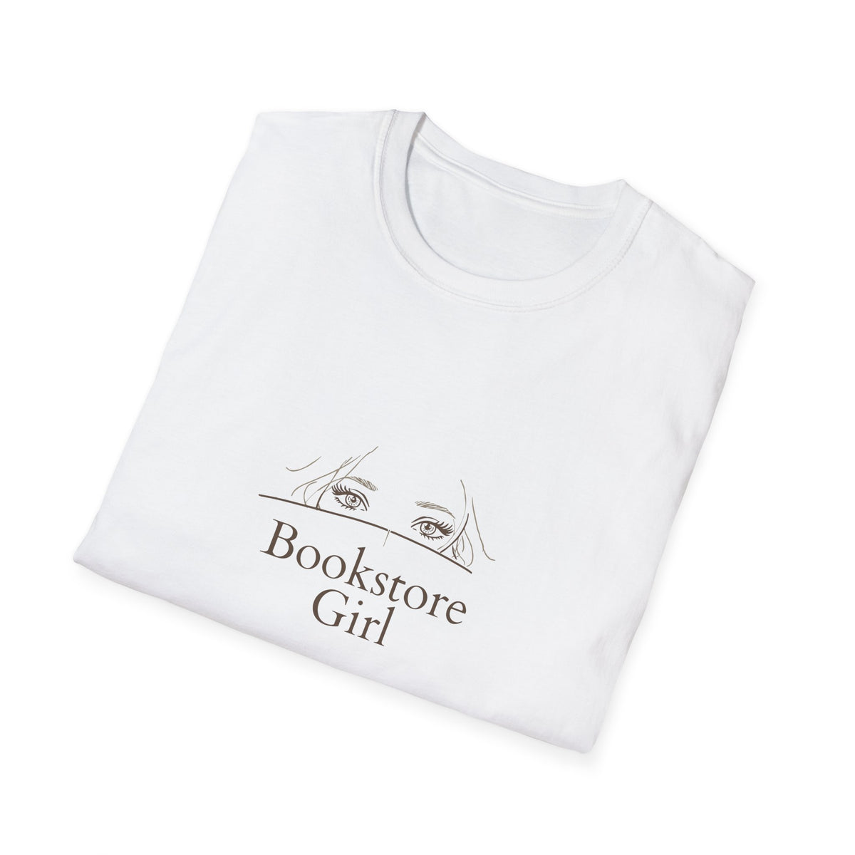 Bookstore Girl T-Shirt — Minimalist Reading Tee for Book Lovers