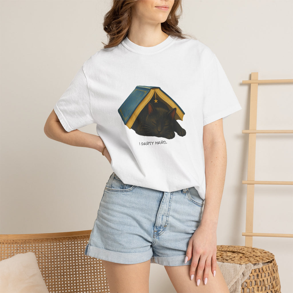 Funny Bookish Cat T-Shirt