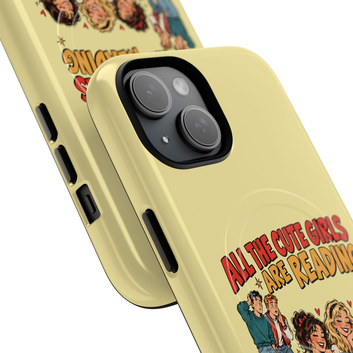 All The Cute Girls Are Reading | Retro Comic, Bookish Phone Case