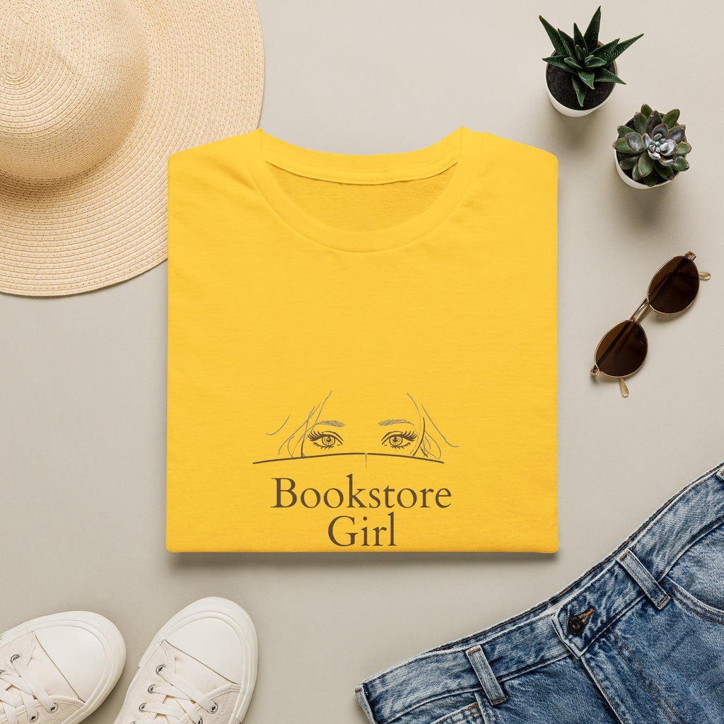 Bookstore Girl T-Shirt — Minimalist Reading Tee for Book Lovers