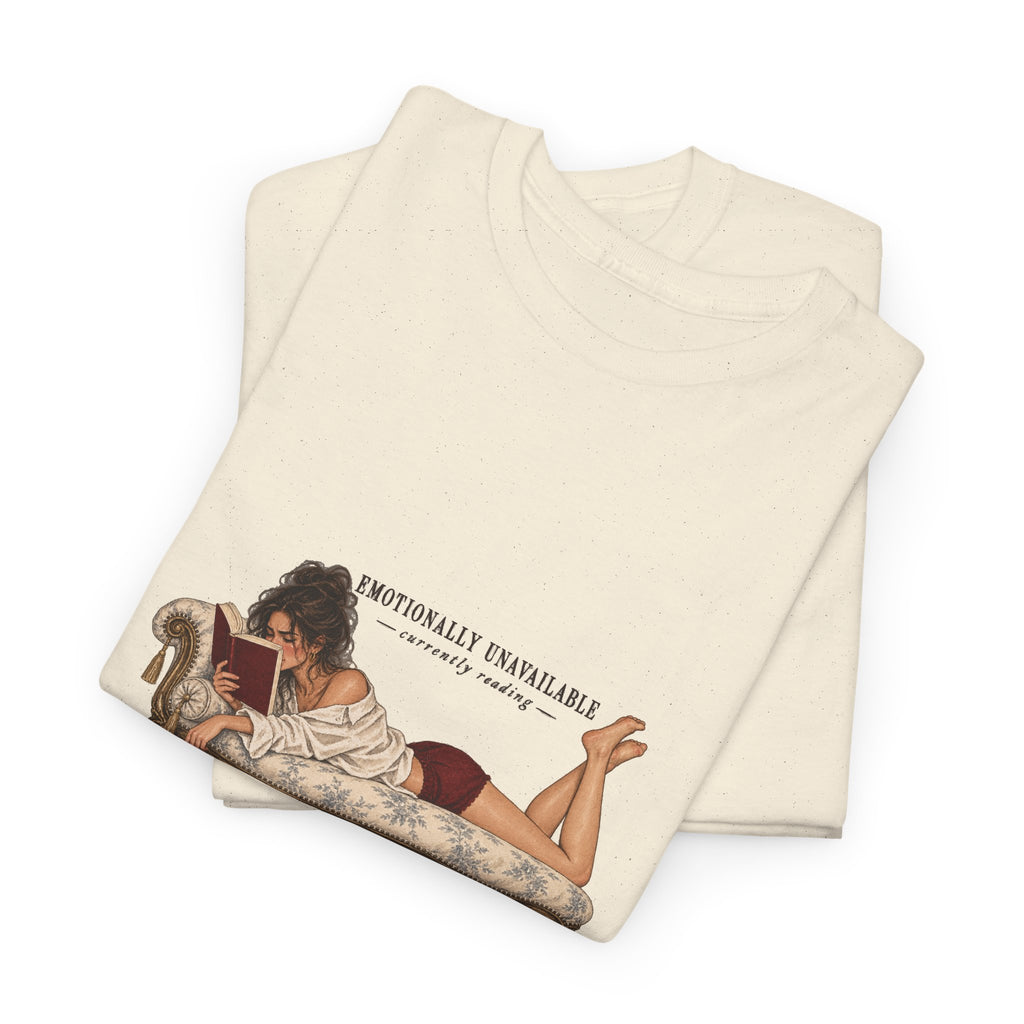 Emotionally Invested Reading Tee | Vintage Boudoir Art
