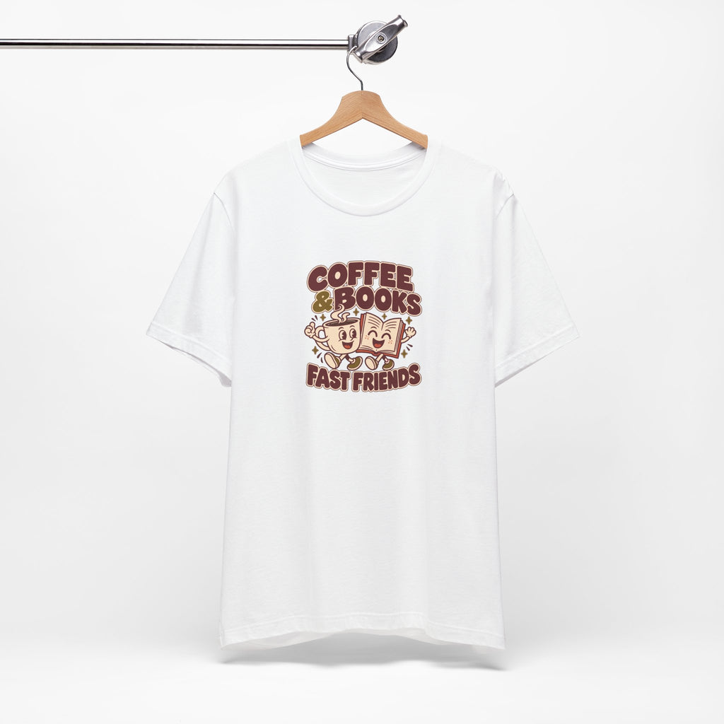 Coffee & Books Tee | Readers Illustration T Shirt