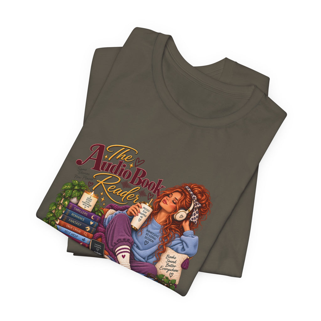 The Audiobook Reader Tee | Booklover and Audiobooks Fan, Graphic Tshirt