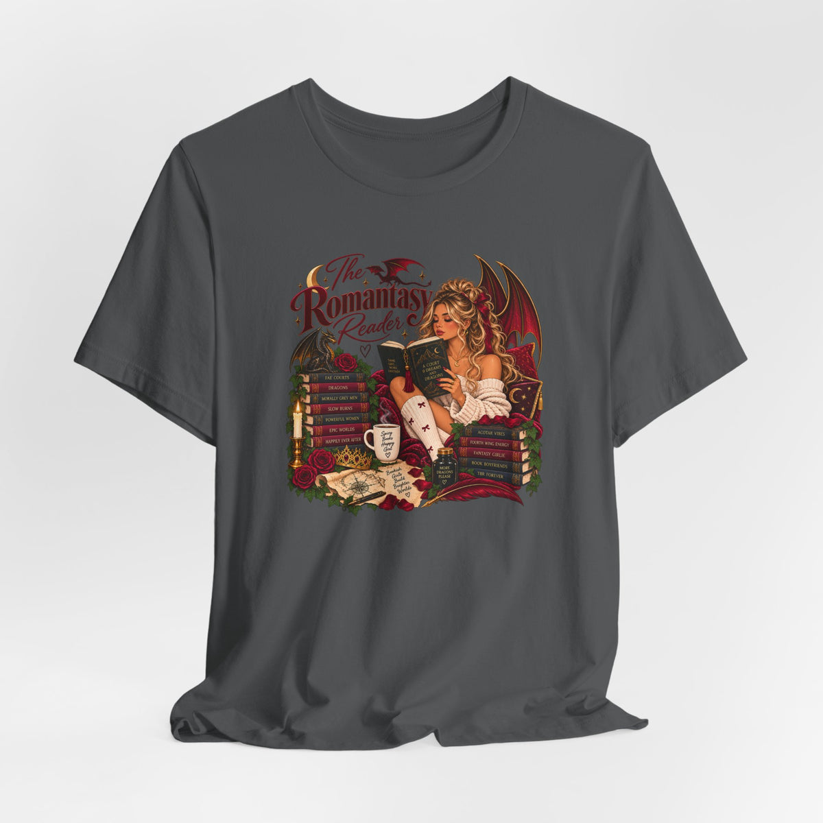 The Romantasy Reader Tee | Romance, Fantasy World Apparel