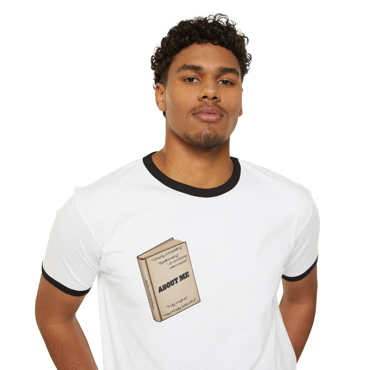 About Me Bookish Ringer Tee