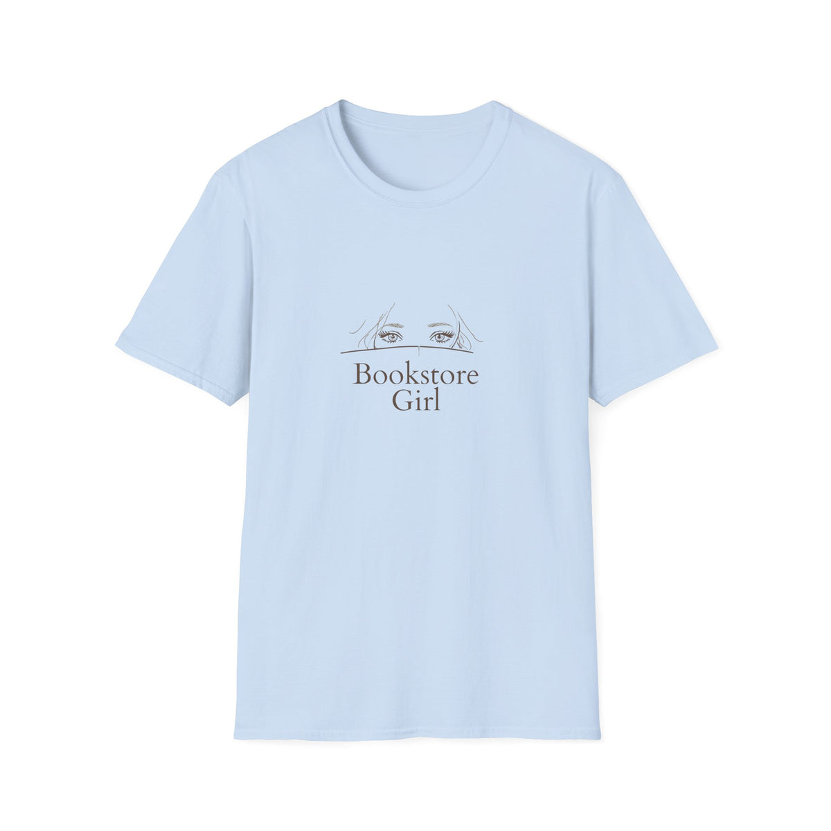 Bookstore Girl T-Shirt — Minimalist Reading Tee for Book Lovers