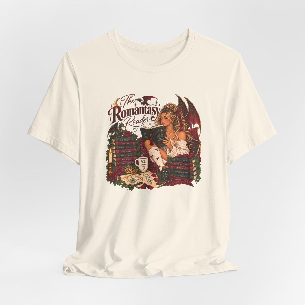 The Romantasy Reader Tee | Romance, Fantasy World Apparel