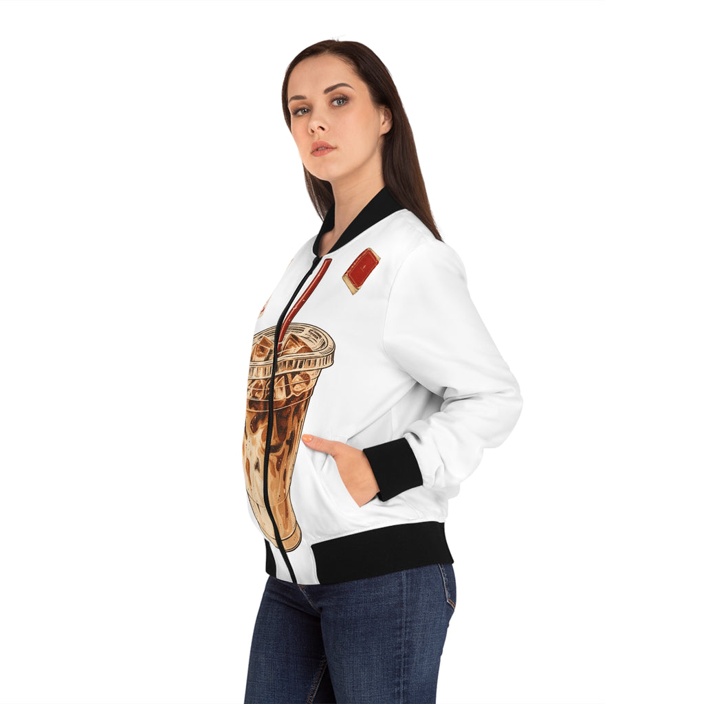 Books and Coffee Bomber Jacket