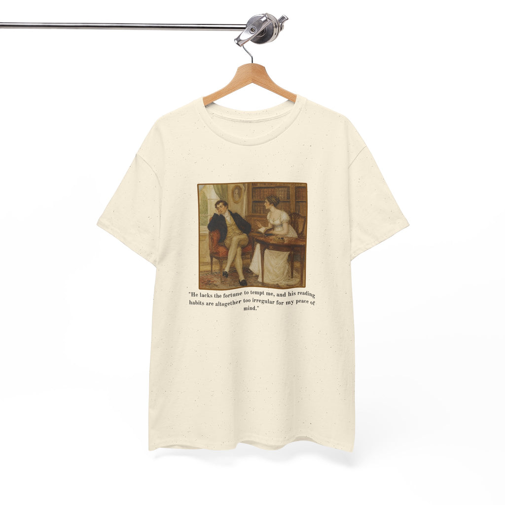 Vintage Regency Painting Tshirt with Witty Literary Quote