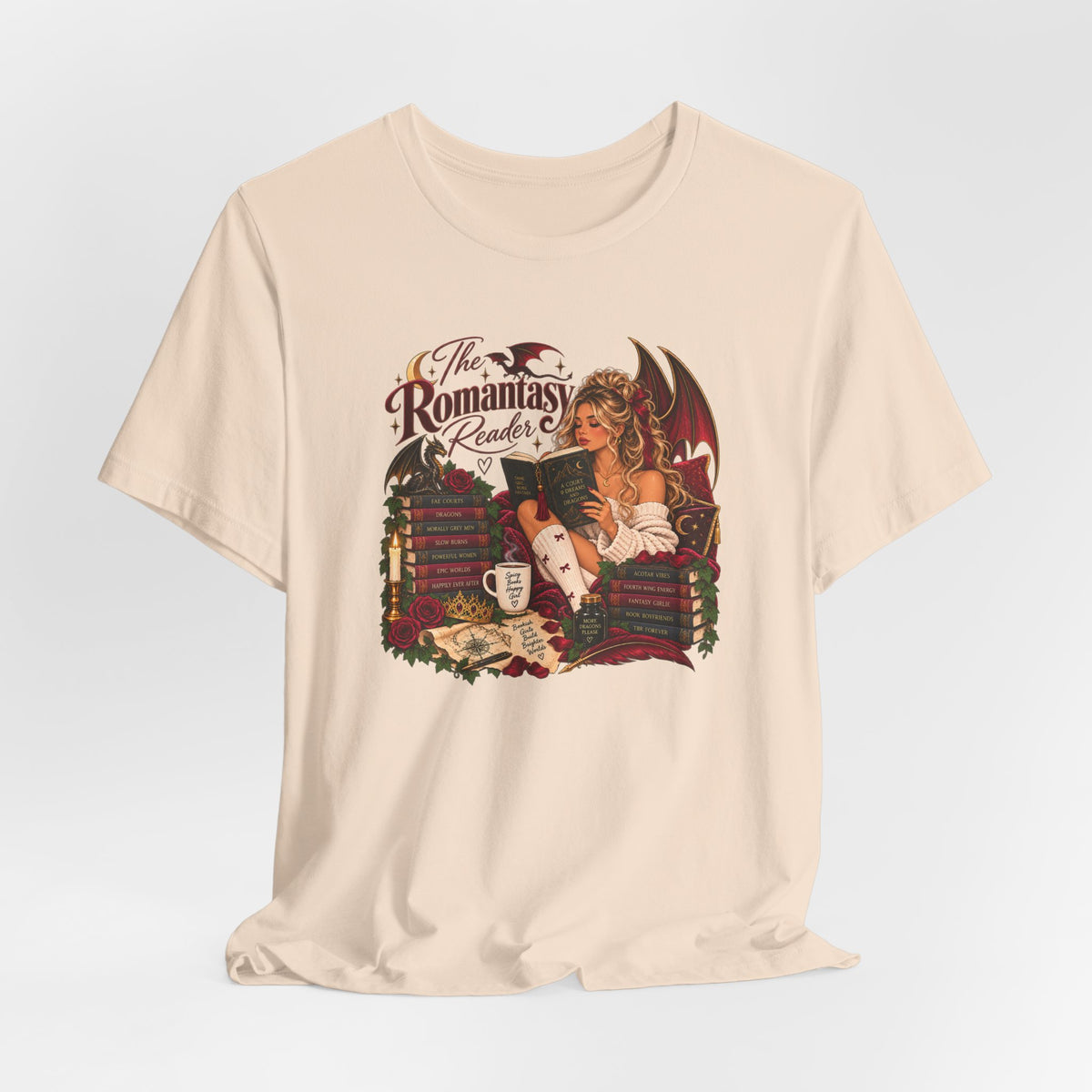 The Romantasy Reader Tee | Romance, Fantasy World Apparel