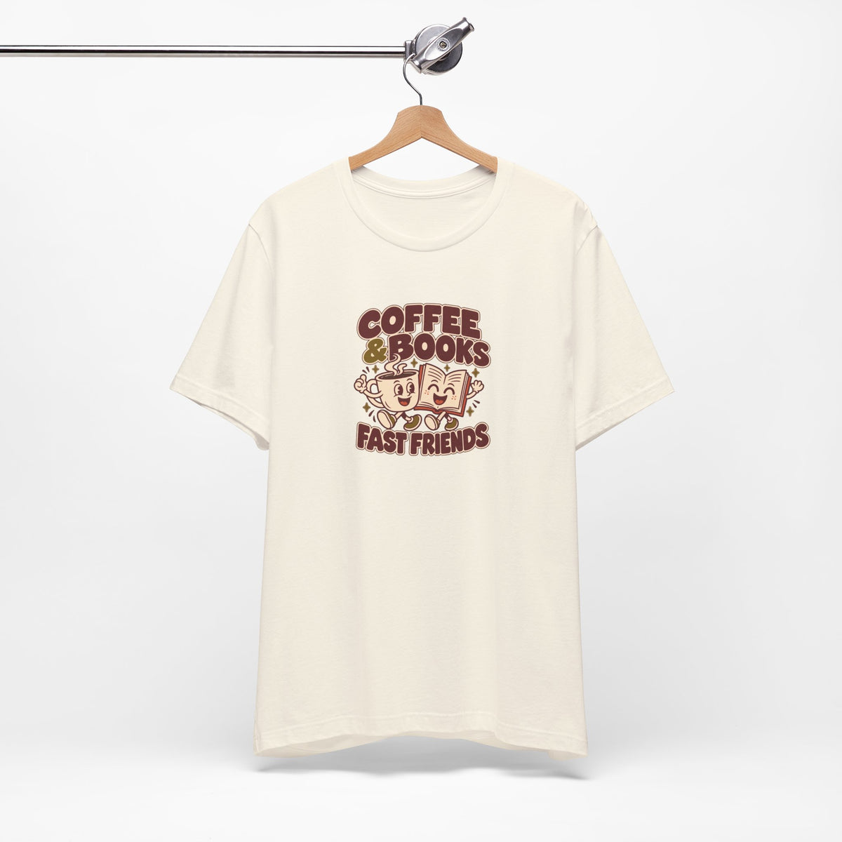 Coffee & Books Tee | Readers Illustration T Shirt