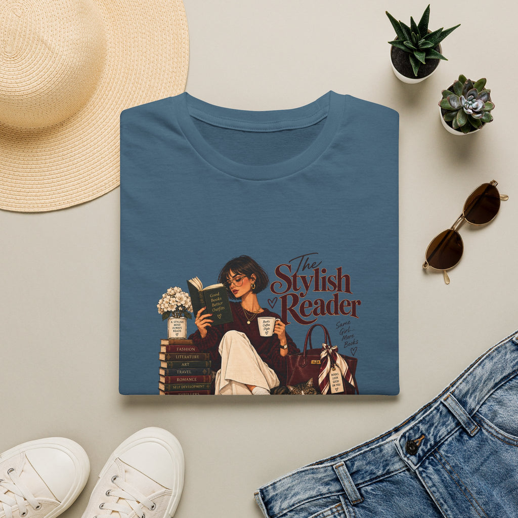 The Stylish Reader Tee | Book Lover Graphic Tshirt
