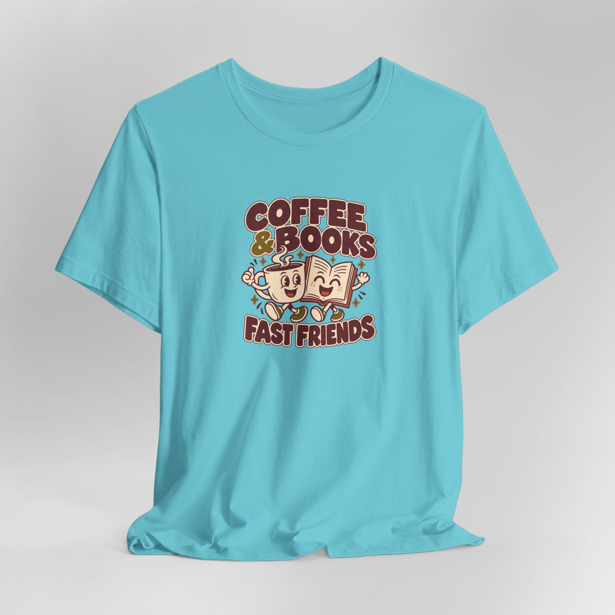 Coffee & Books Tee | Readers Illustration T Shirt