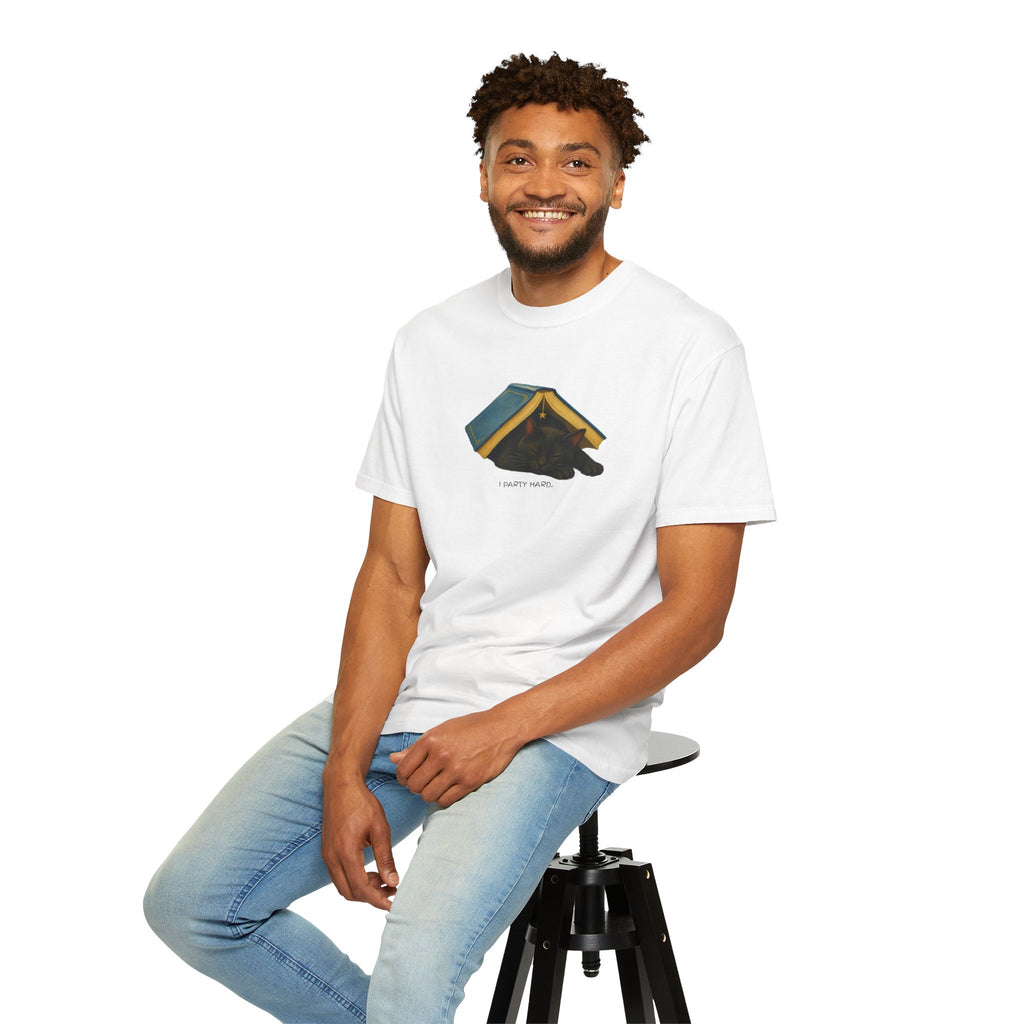 Funny Bookish Cat T-Shirt