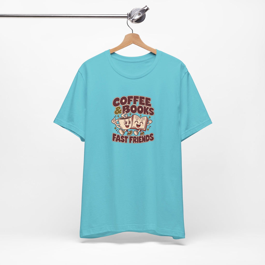 Coffee & Books Tee | Readers Illustration T Shirt