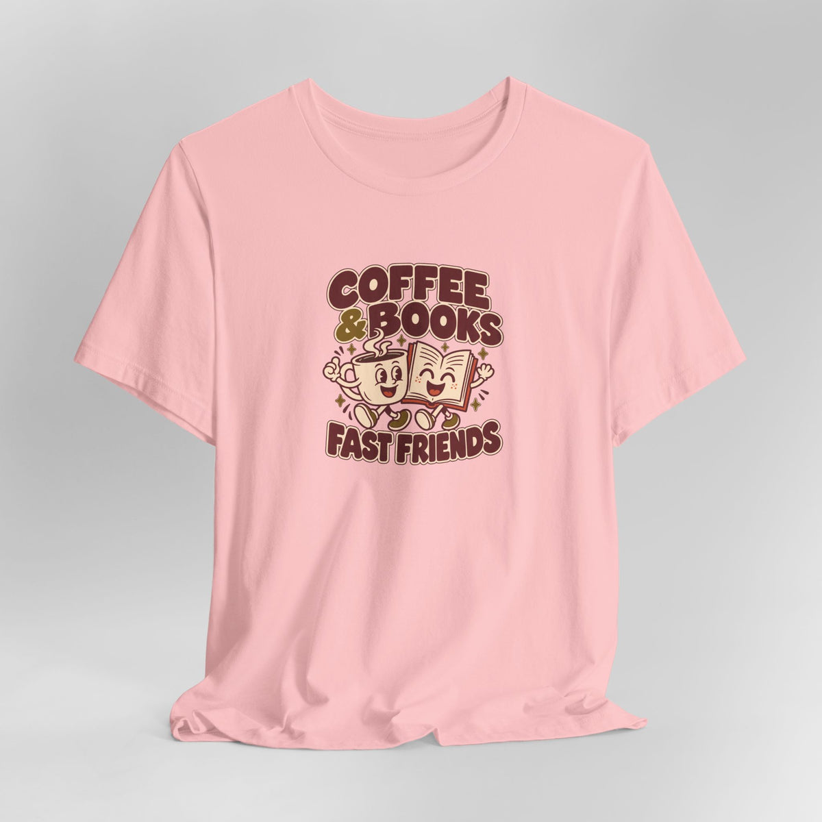 Coffee & Books Tee | Readers Illustration T Shirt