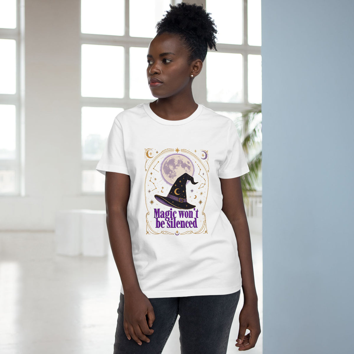 Magic Won’t Be Silenced Tee | Moon, Stars, Celestial Design