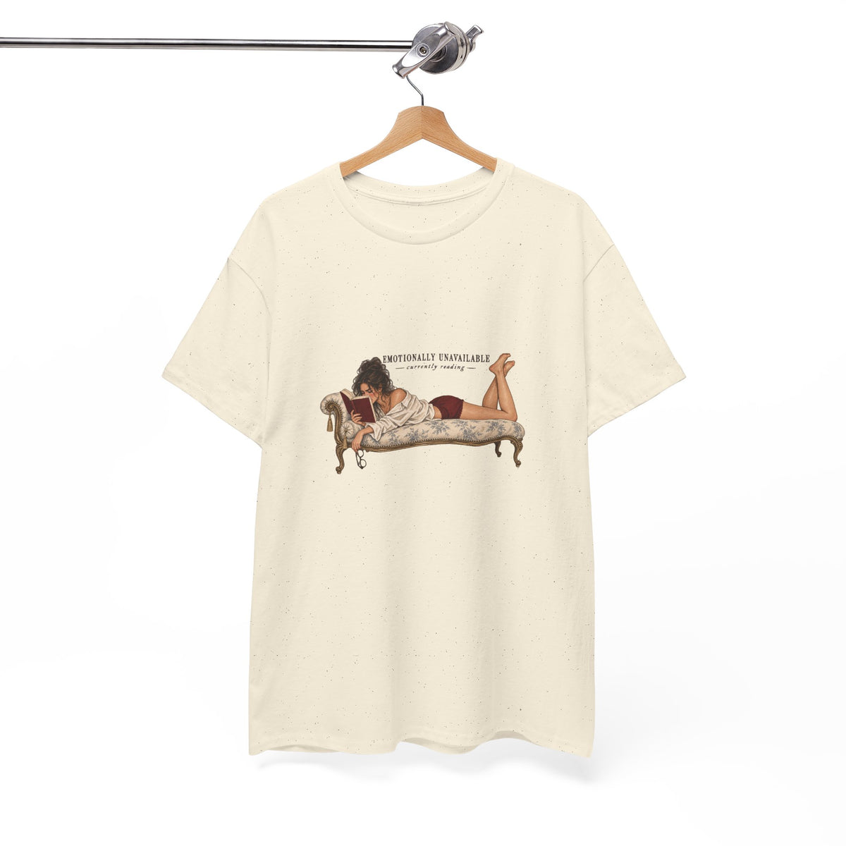 Emotionally Invested Reading Tee | Vintage Boudoir Art